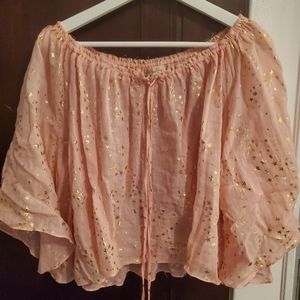 Loveshackfancy pink crop top